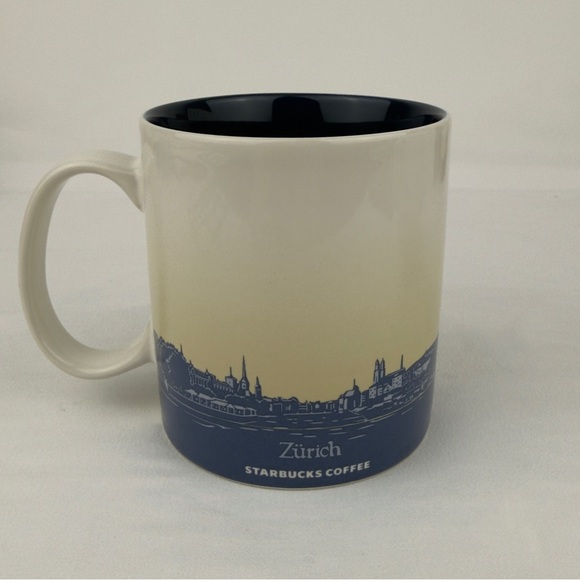 Starbucks Zurich Global Icon Series Mug VTG 16 oz City Collector Switzerland - Picture 3 of 8